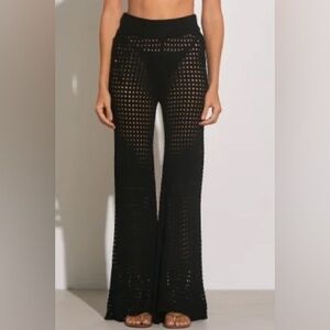 NEW Elan Crochet Pants Black